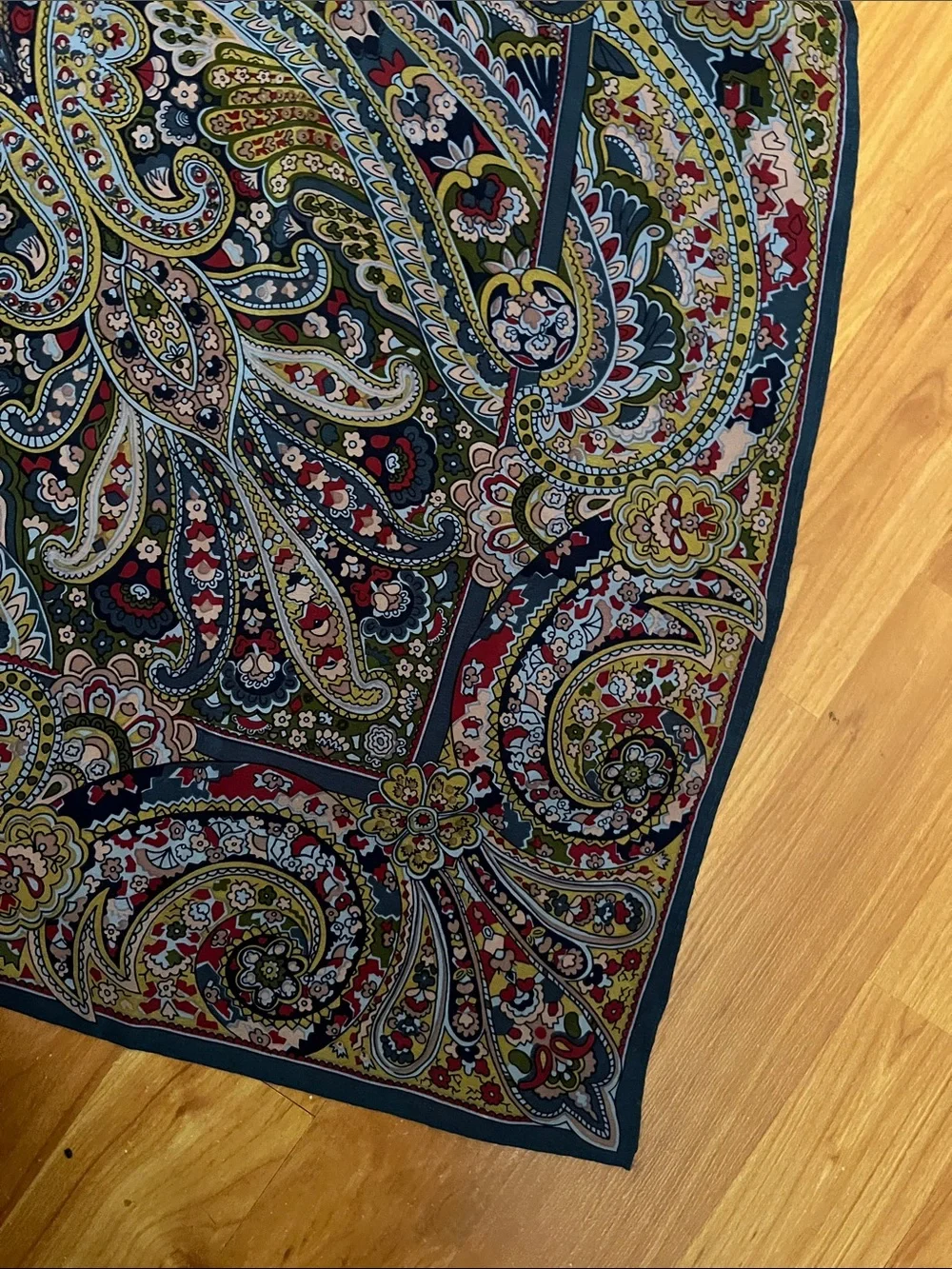 Blue Paisley Scarf